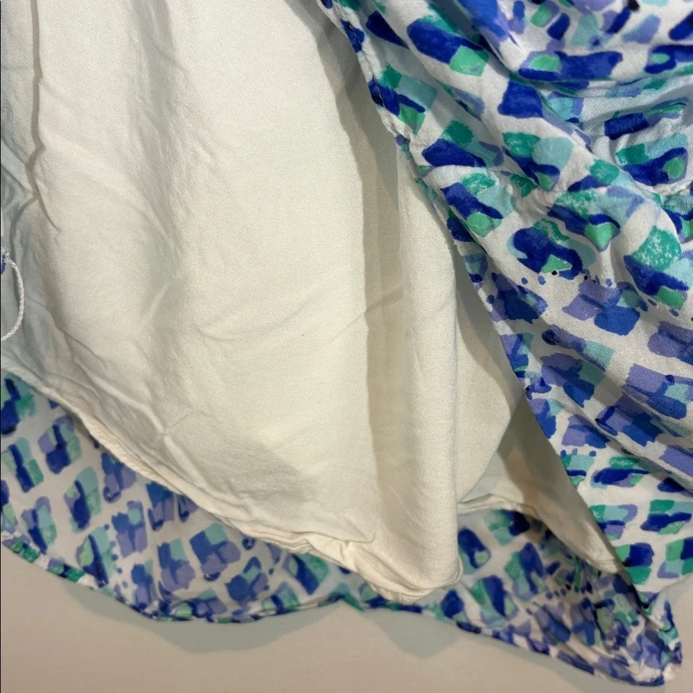 Lilly Pulitzer Nevie Off The Shoulder blue pineapple Dress size medium - Picture 8 of 13